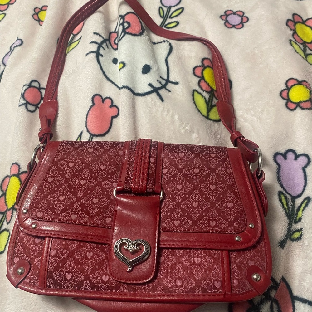 Y2K Red heart purse